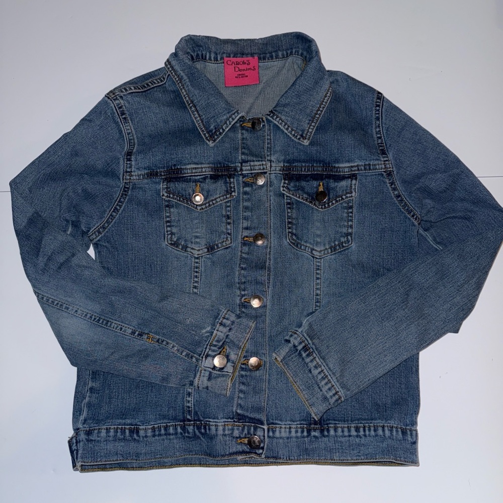 Carols Denims Womens Small Denim Jackets Trucker Mid Wash Blue Jean